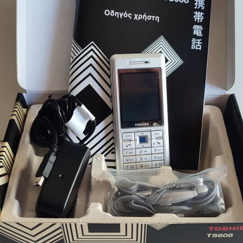 Toshiba TS608 Vintage Cell Phone 2006 New Full Box Silver