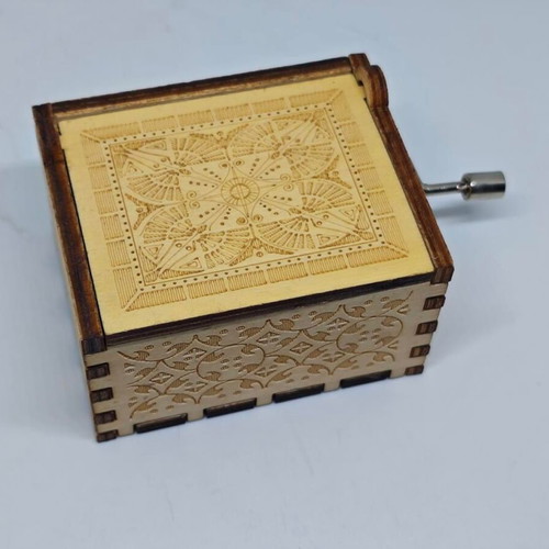 Dragon Ball Super music box like new, wooden with anime characters