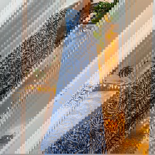 BSB maxi dress like new, size S, blue multicolor