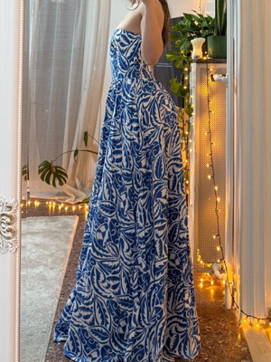 BSB maxi dress like new, size S, blue multicolor