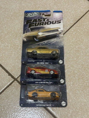 Hot Wheels Fast & Furious Silver Series σετ 3 σαν καινούργιο