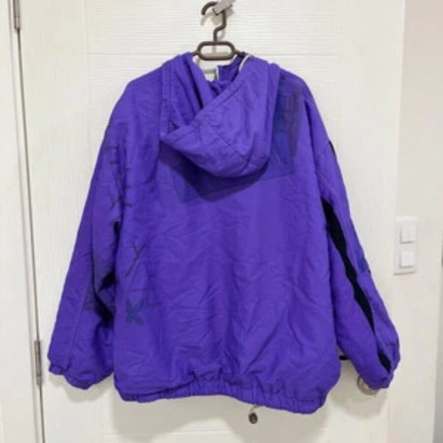 Elho Winter Jacket with Hood Size 42 US14 Purple vintage used