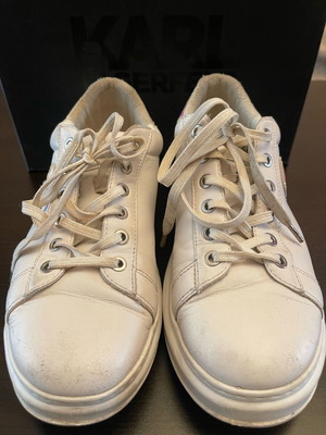 Karl Lagerfeld Women's White Athletic Shoe Size 40 Used