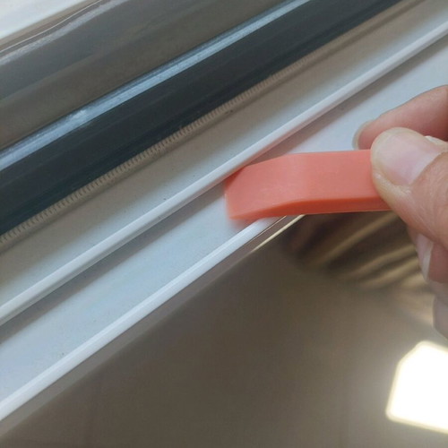 Cleaning brush for window frames new