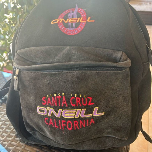 O’Neill black suede backpack used