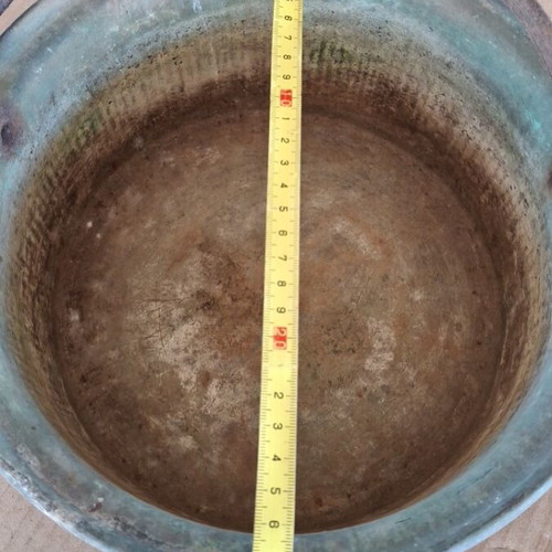 Bronze vintage decoration with iron supports used