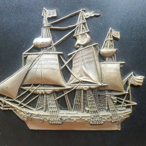 Ship painting used 30x25 cm