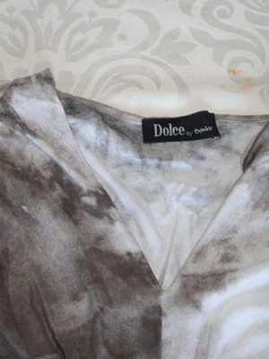 Summer dress used, beige and brown, size S