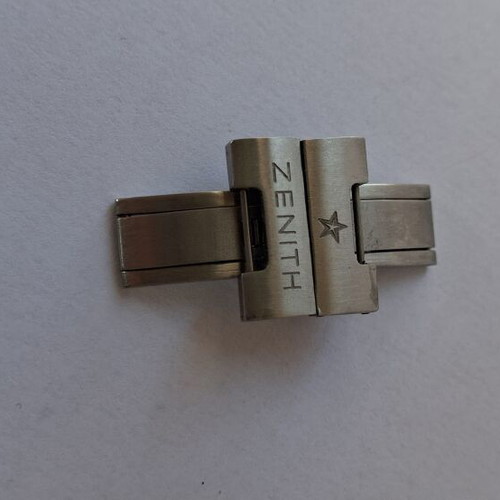 Zenith stainless steel watch clasp like new, men's