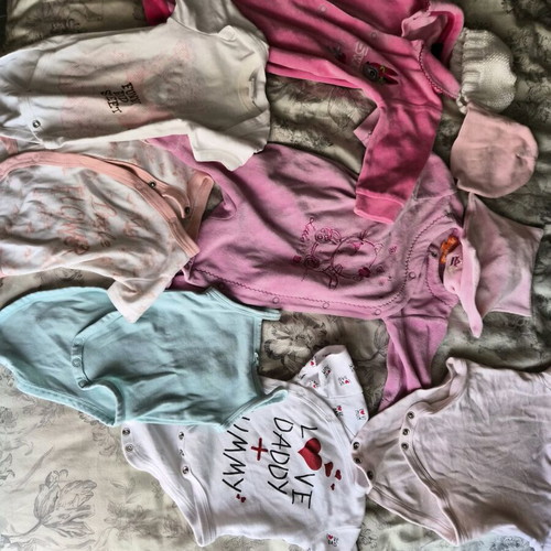 Baby bodysuits for girls aged 1 month to 3 years like new