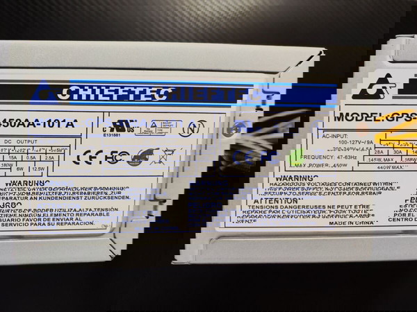 Τροφοδοτικό Chieftech 450 Watt