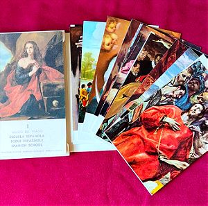 20 κάρτες (reproductions) των κορυφαίων ζωγράφων του Μουσείου PRADO