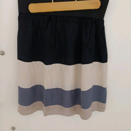 Zara A-line skirt used, black and grey, vintage