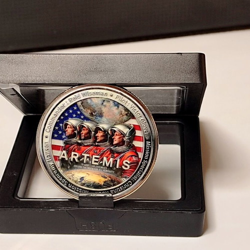 NASA Artemis II Collectible Medal with Display Case new