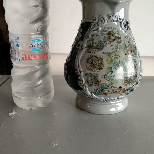 Ceramic decorative jug new, 1 liter, 20 cm height