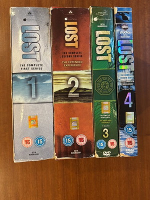 Lost DVD box set used, seasons 1 to 4, original English PAL editions