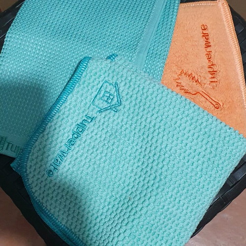 Tupperware microfiber towel set of 3 new