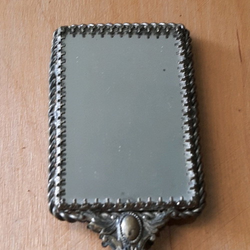 19th Century Hand Mirror used with Filigree Technique