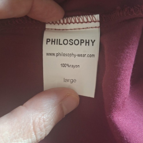 Philosophy sleeveless top like new, burgundy, size L