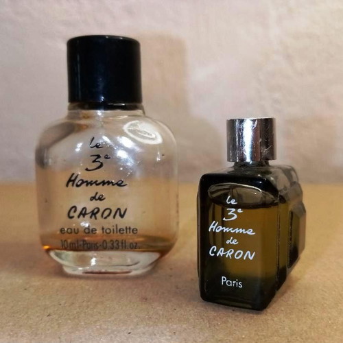 Le 3ème Homme by CARON vintage perfumes used, set of 2 bottles