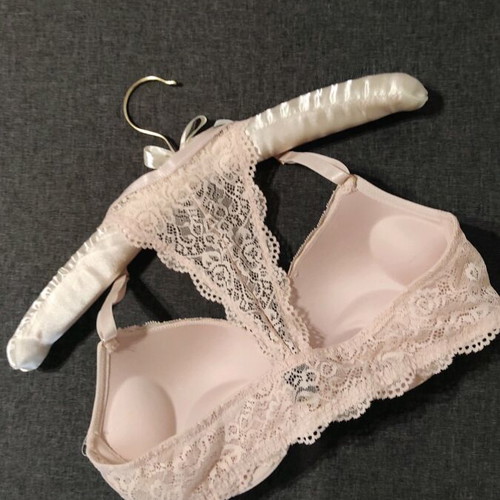 Bra new with super padding 75B pink athletic back and lace