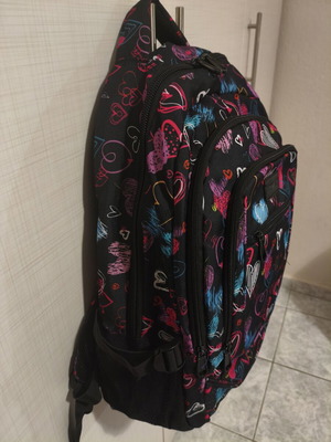 School backpack with multiple compartments
