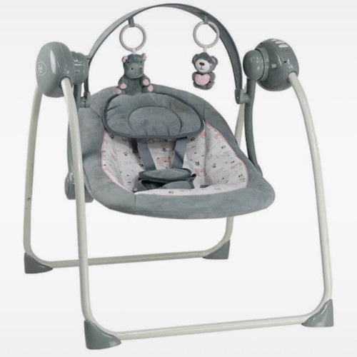 Bebe Stars Electric Baby Relax Flora Swing with Music Pink new