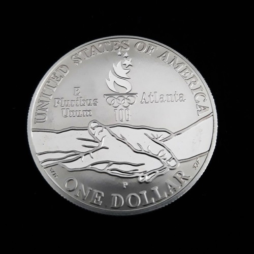 Ασημένιο νόμισμα 1 Dollar 1995 Atlanta Olympics σαν καινούργιο
