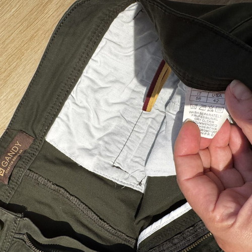Garcia men's fabric pants used, khaki, size XXL