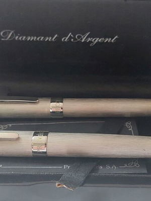 Protege Silver 925 Pen and Fountain Pen used, set with case