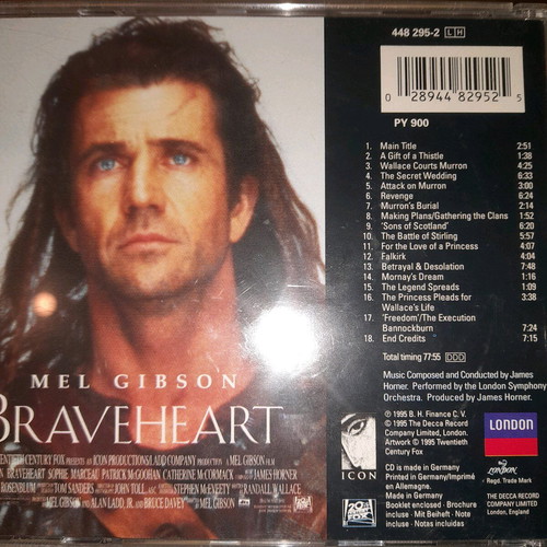 Braveheart soundtrack CD used