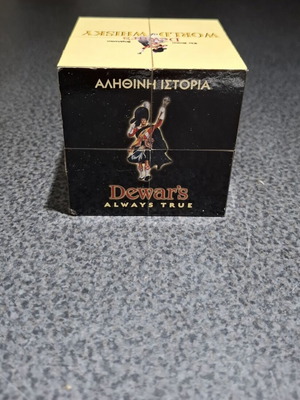 Dewar's Whisky Magic Cube calendar 2001 used vintage collectible