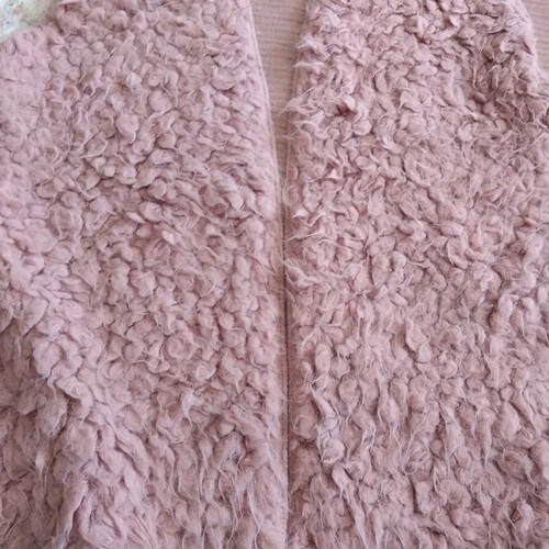 Pink fuzzy vest Morena Spain like new, size S-M