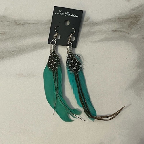 Feather earrings new