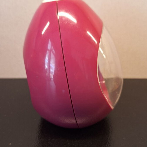 Blessing vintage 1970s pink egg-shaped alarm clock, West Germany