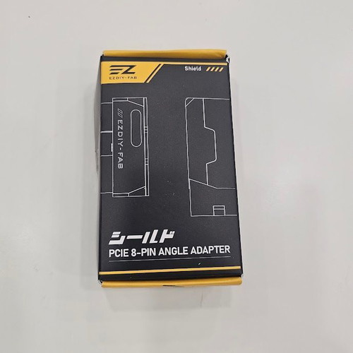 EZDIY-FAB Shield Series 8-Pin PCIe GPU Power Adapter 90° Reverse Type Purple, set of 2