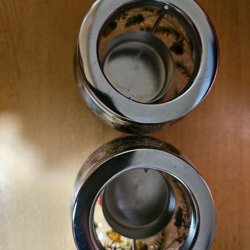 Vases with tealight holder like new, set of 2 pieces
