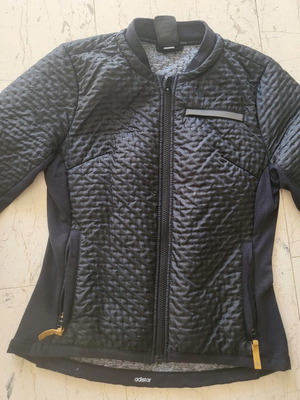 Γυναικείο αθλητικό μπουφάν Adidas μεταχειρισμένο, μαύρο, μέγεθος S