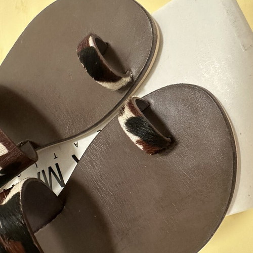 Sofia Manta sandals like new, ponyskin, size 37, brown