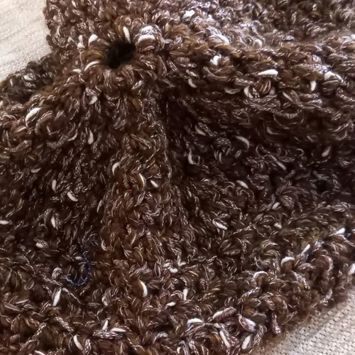 Knitted French beret new, handmade size M