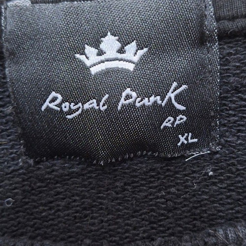 Royal Punk Black Zip Side Jumper XL like new