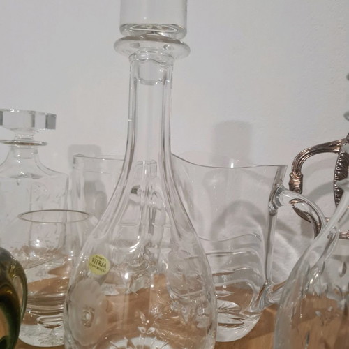 Crystal decanter for sherry, port, and liqueur