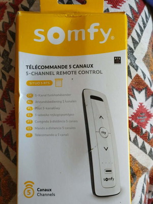 Somfy Pure II χειριστήριο για μοτέρ ρολών/τέντας καινούργιο 5 καναλιών