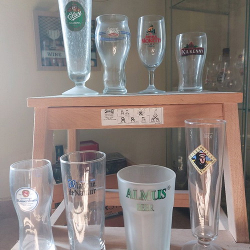 Collectible and rare beer glasses like new