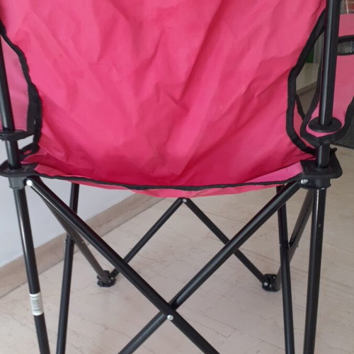 Aluminum folding beach chair with cup holder new