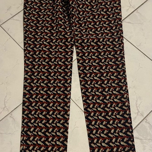 Zara fabric pants new, mid-rise, multicolor