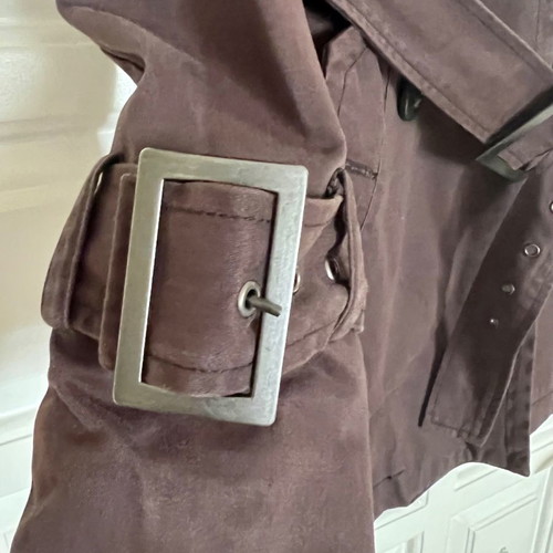 Lussile trench coat used, 100% cotton, brown, size S