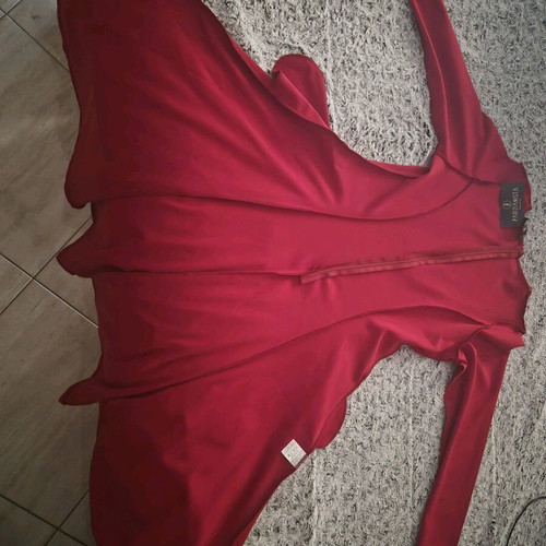 Cloche women's red long-sleeve dress new, size XL