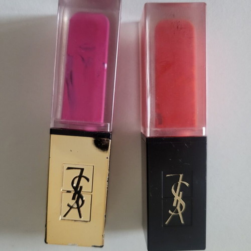 Yves Saint Laurent lipsticks used, 2 shades