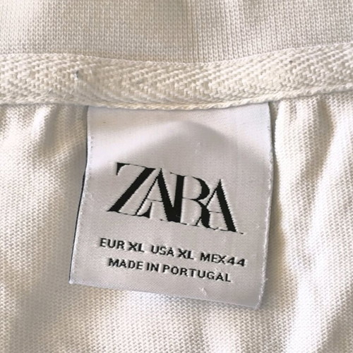 Zara XL t-shirt used, 100% cotton, white
